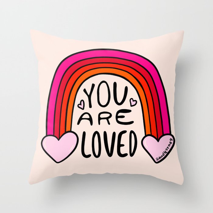 You Are Loved Throw Pillow Gallery Image 6