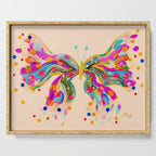 EttaVee Confetti Butterly Beige Serving Tray Gallery Image 1