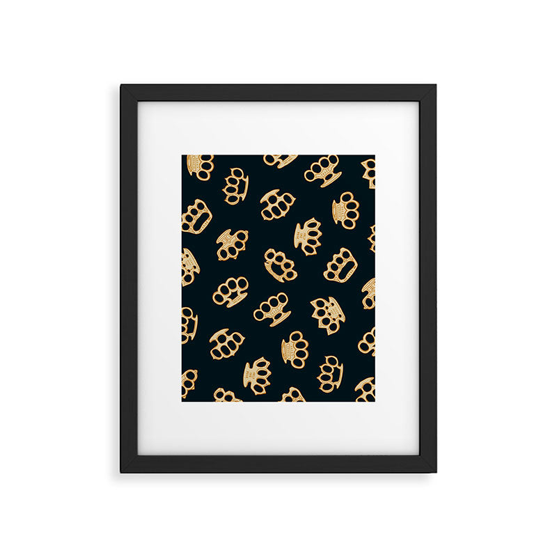 Brass Knuckles With Good Thoughts Framed Art Print Gallery Image 6
