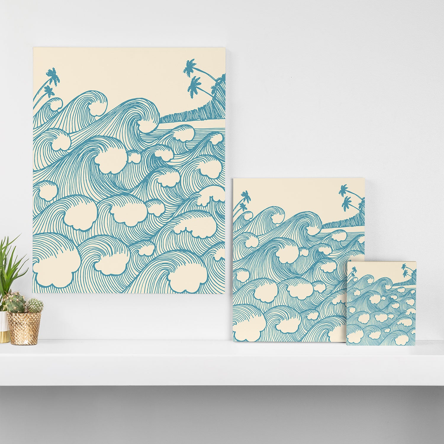 Waves Canvas Print Gallery Image 3