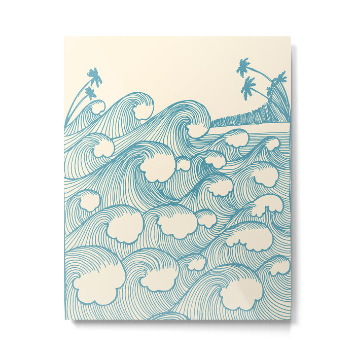 Waves Metal Print Gallery Image 1