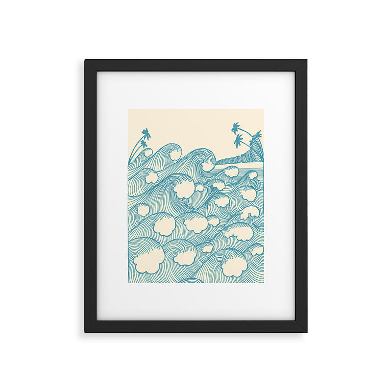Waves Framed Art Print Gallery Image 4