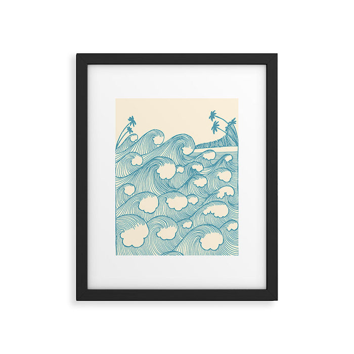 Waves Framed Art Print Gallery Image 1