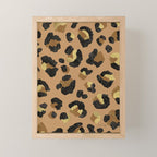 Leopard Print - Neutral & Gold Palette Mini Art Print Gallery Image 1