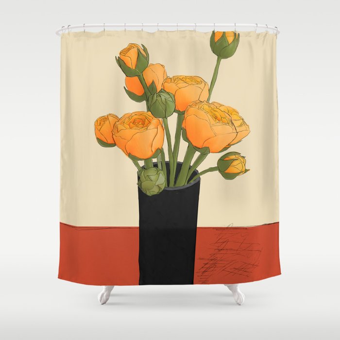 Tulip Bouquet Gift 7 Shower Curtain Gallery Image 1