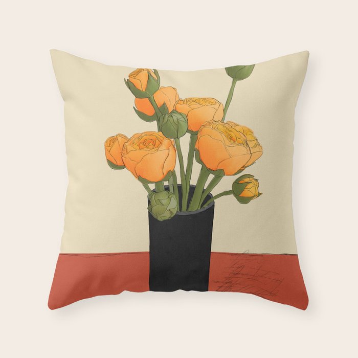Tulip Bouquet Gift 7 Throw Pillow Gallery Image 6
