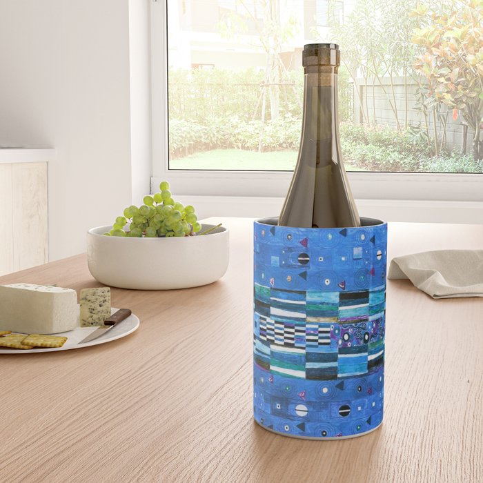 Gustav Klimt Stoclet Frieze, Blue Wine Chiller Gallery Image 4