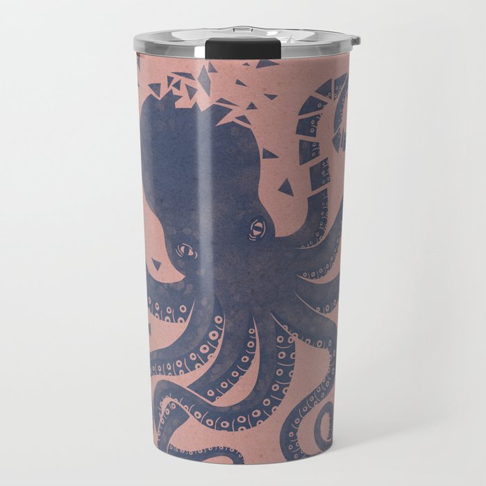 Octopus in the Deep Pastel Version Travel Mug Gallery Image 1