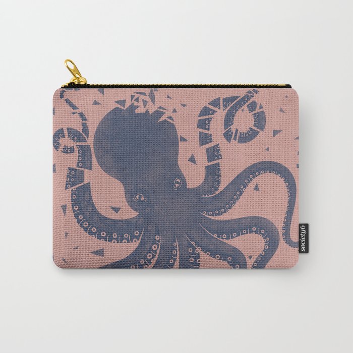 Octopus in the Deep Pastel Version Carry All Pouch Gallery Image 1