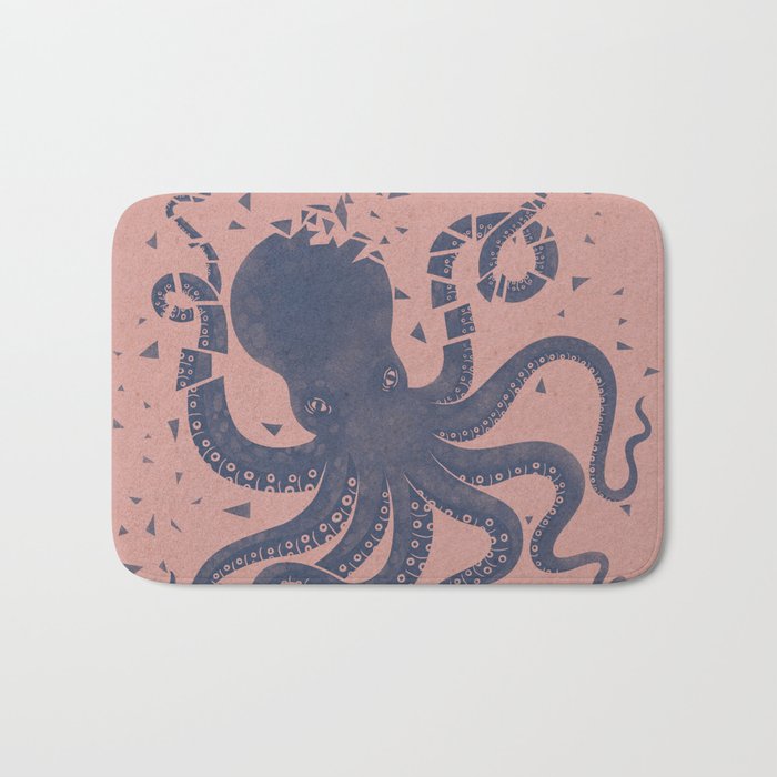 Octopus in the Deep Pastel Version Bath Mat Gallery Image 1