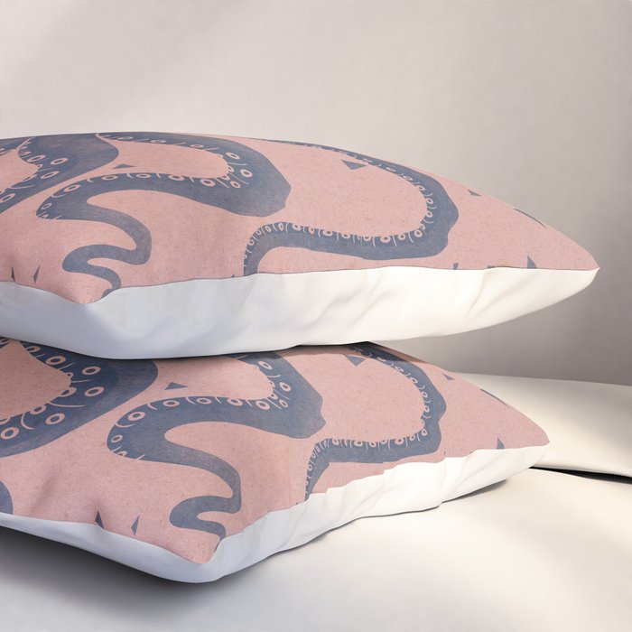 Octopus in the Deep Pastel Version Pillow Sham Gallery Image 3
