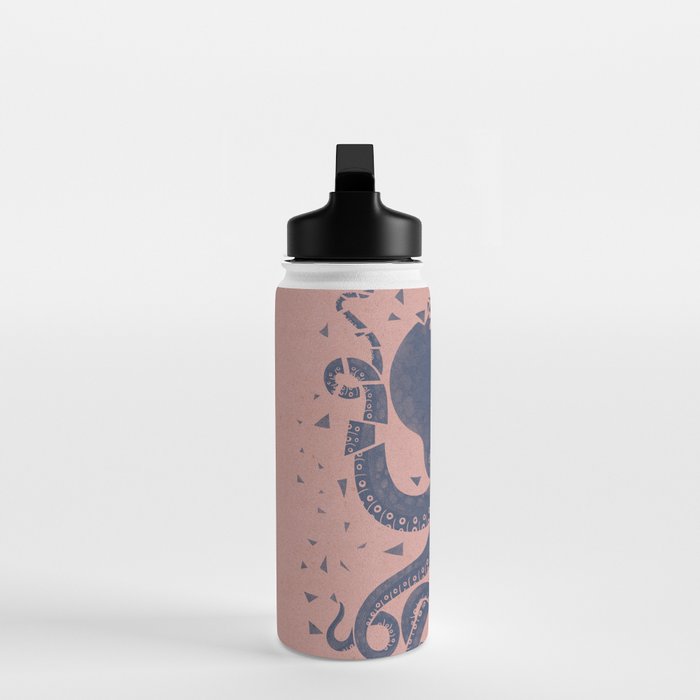 Octopus in the Deep Pastel Version Water Bottle Gallery Image 3