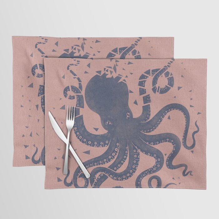 Octopus in the Deep Pastel Version Placemat Gallery Image 1