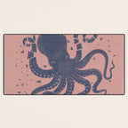 Octopus in the Deep Pastel Version Desk Mat Gallery Image 3