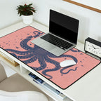 Octopus in the Deep Pastel Version Desk Mat Gallery Image 2