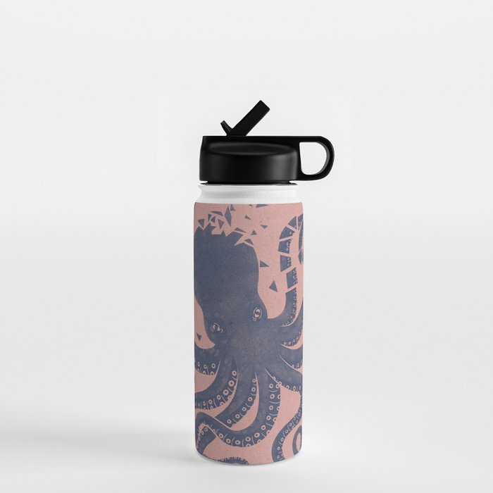 Octopus in the Deep Pastel Version Water Bottle Gallery Image 1