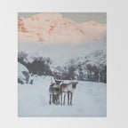Hitch-hikers - Landscape and Nature Photography Throw Blanket Gallery Image 2