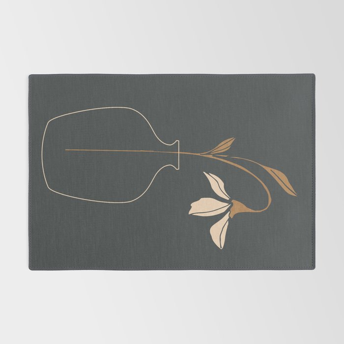 Minimal Abstract Art Vase Flower 6 Rug Gallery Image 2