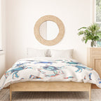 Watercolor Blue Crab Duvet Cover Gallery Image 3