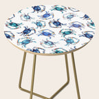 Watercolor Blue Crab Side Table Gallery Image 2