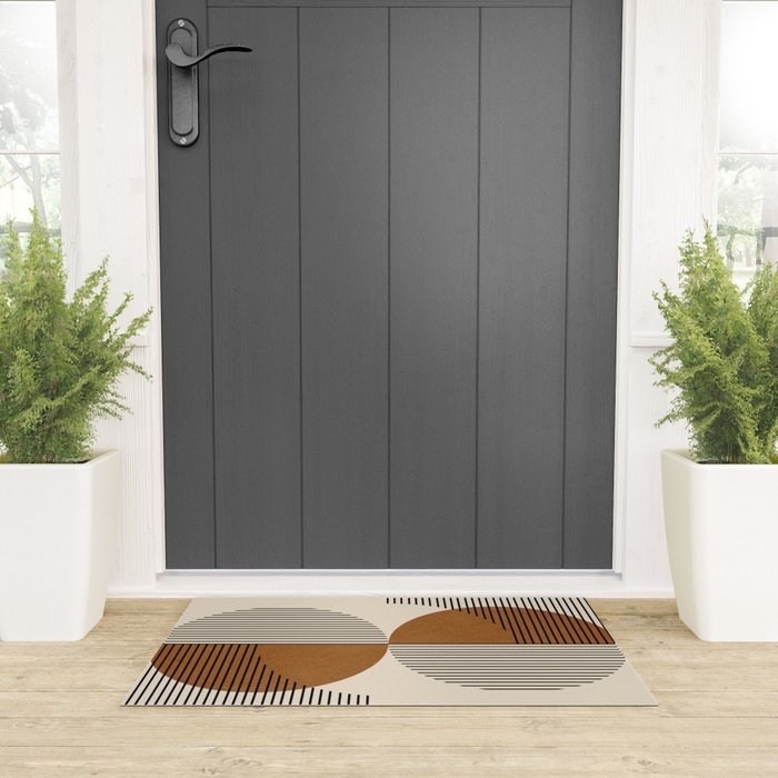 Abstraction_SUNSHINE_BALANCE_YINYANG_LINE_POP_ART_0630A Welcome Mat Gallery Image 3