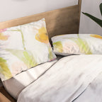pink spring summer floral abstract Pillow Sham Gallery Image 2