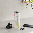 pink spring summer floral abstract Water Bottle Gallery Image 5