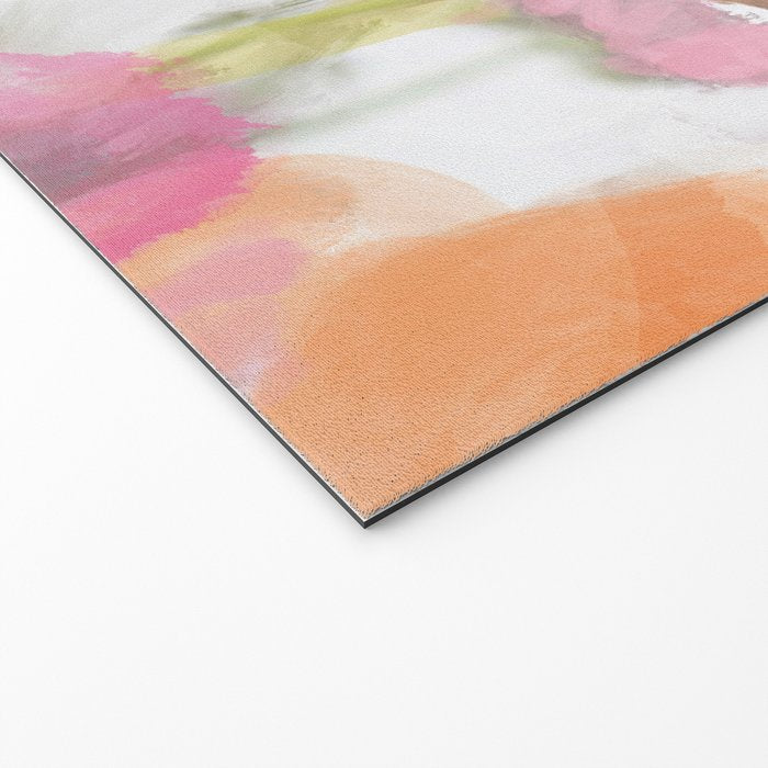 pink spring summer floral abstract Welcome Mat Gallery Image 2
