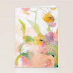 pink spring summer floral abstract Stationery Card Gallery Image 2