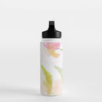 pink spring summer floral abstract Water Bottle Gallery Image 3