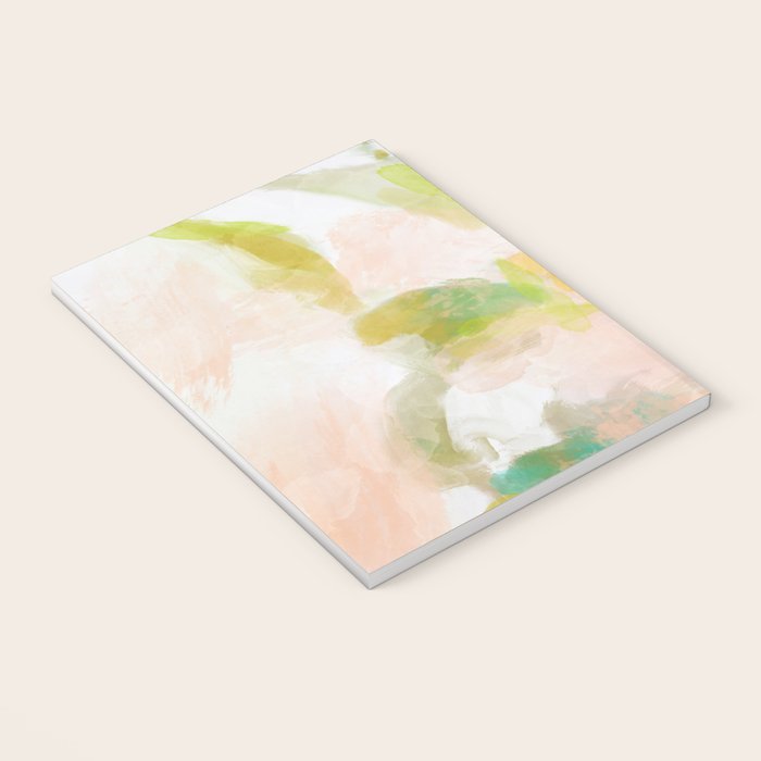 pink spring summer floral abstract Notebook Gallery Image 3