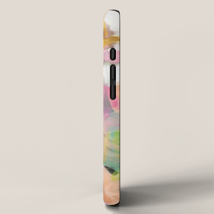 pink spring summer floral abstract iPhone Case Gallery Image 2