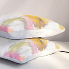 pink spring summer floral abstract Pillow Sham Gallery Image 3