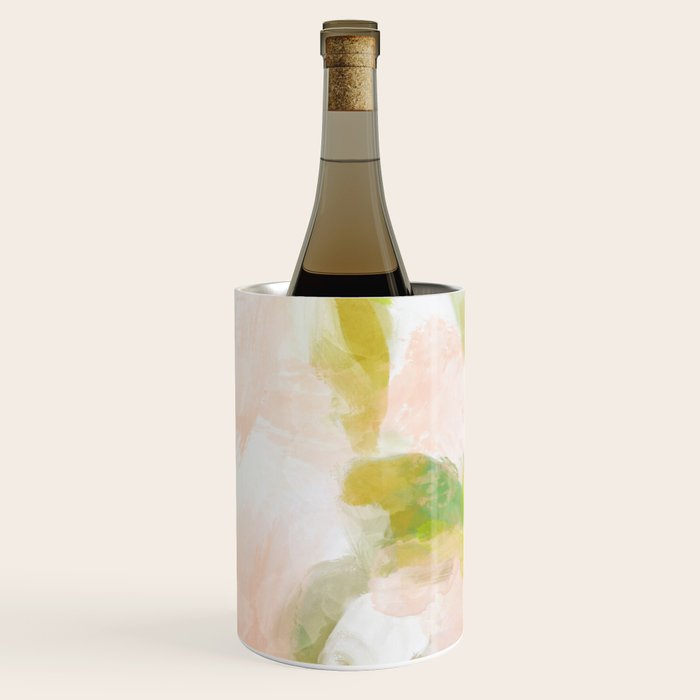 pink spring summer floral abstract Wine Chiller Gallery Image 2