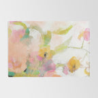 pink spring summer floral abstract Rug Gallery Image 2