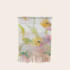 pink spring summer floral abstract Wall Hanging Gallery Image 1
