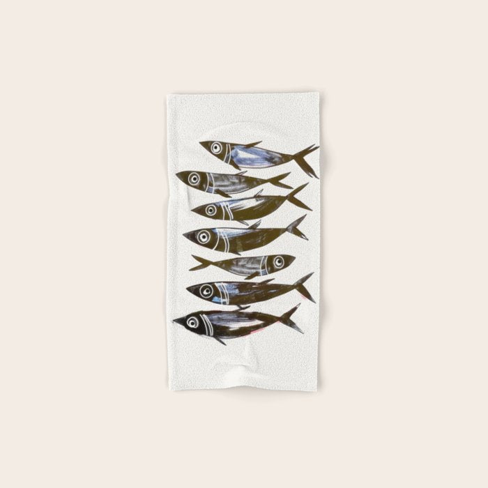 Line Fish Bath Towel Gallery Image 1