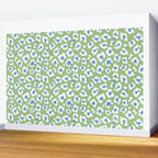 Dopamine Decor Leopard Print Blue And Green Wall Mural Gallery Image 2