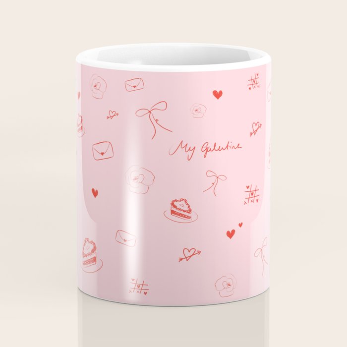 Pink Galentine Coffee Mug Gallery Image 4