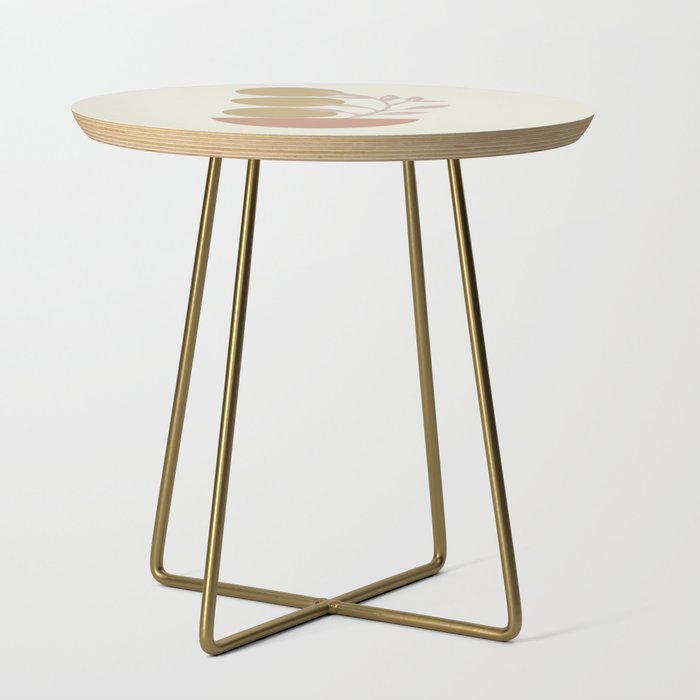 Desert Botanicals and Organic Shapes in Terracotta, Gold, and Blush Side Table Gallery Image 1
