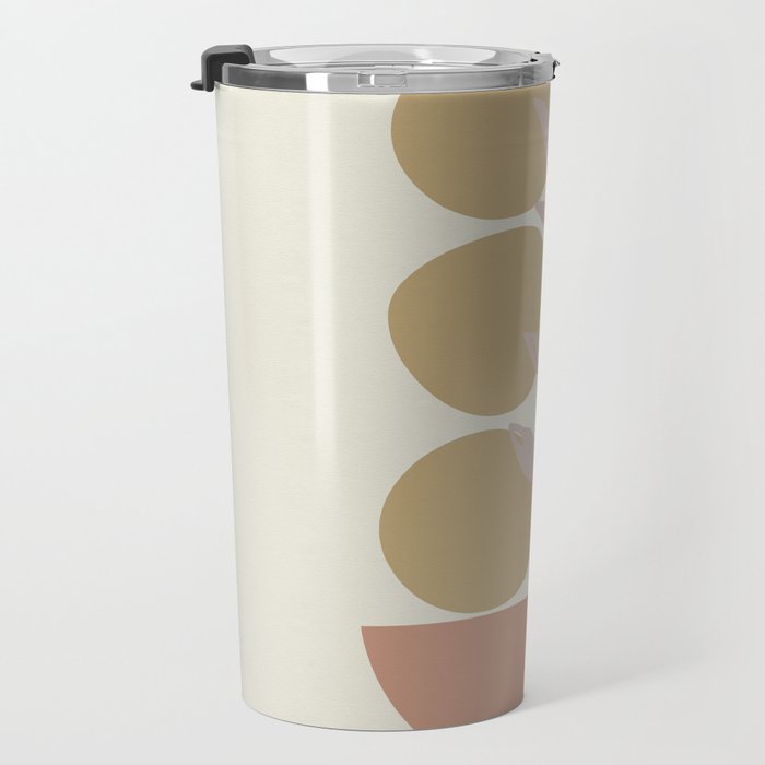 Desert Botanicals and Organic Shapes in Terracotta, Gold, and Blush Travel Mug Gallery Image 3