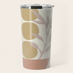 Desert Botanicals and Organic Shapes in Terracotta, Gold, and Blush Travel Mug Gallery Image 1