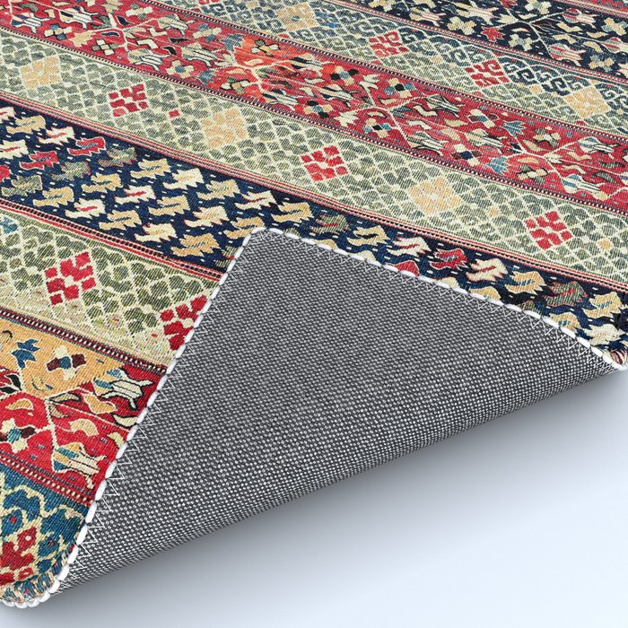 Ottoman Manisa West Anatolian Kilim Print Rug Gallery Image 4