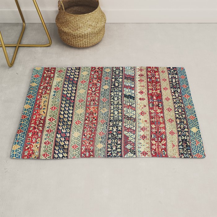 Ottoman Manisa West Anatolian Kilim Print Rug Gallery Image 1