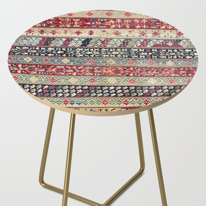 Ottoman Manisa West Anatolian Kilim Print Side Table Gallery Image 2