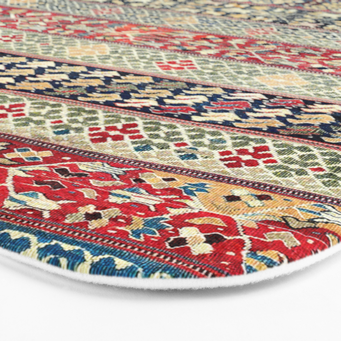 Ottoman Manisa West Anatolian Kilim Print Bath Mat Gallery Image 3