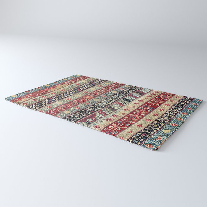 Ottoman Manisa West Anatolian Kilim Print Rug Gallery Image 3