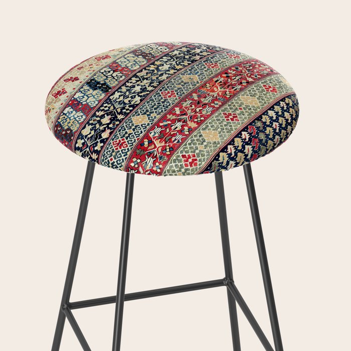 Ottoman Manisa West Anatolian Kilim Print Stool Gallery Image 2