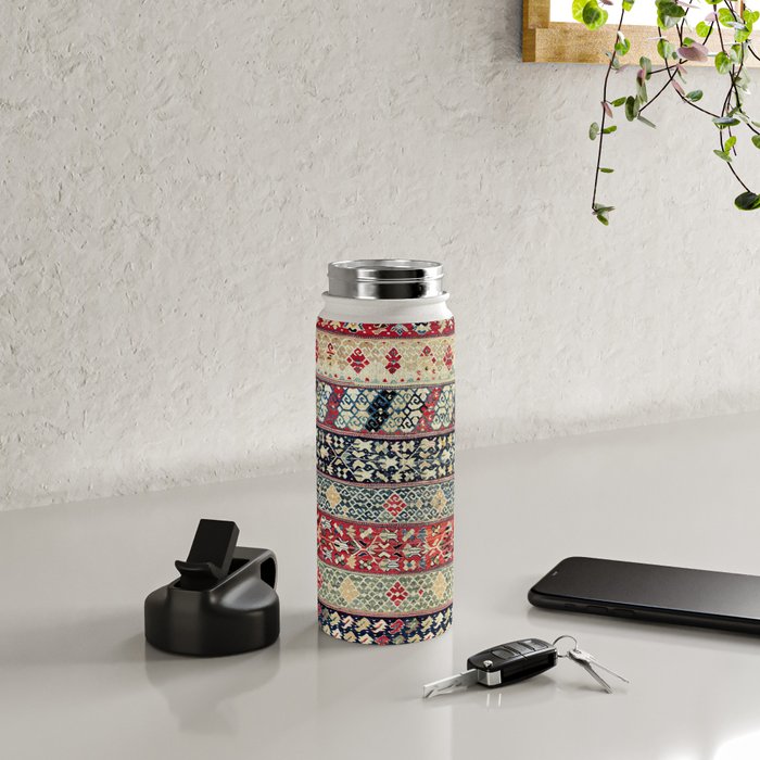 Ottoman Manisa West Anatolian Kilim Print Water Bottle Gallery Image 4