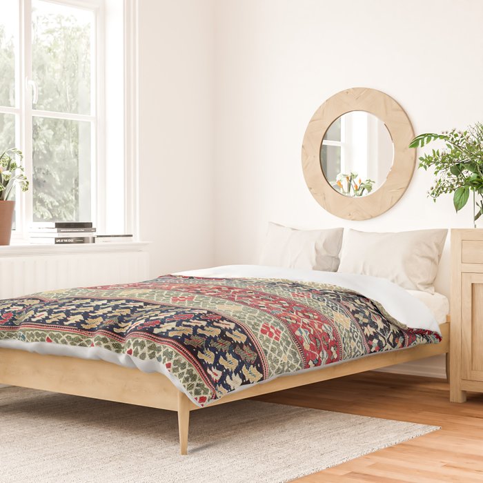 Ottoman Manisa West Anatolian Kilim Print Duvet Cover Gallery Image 2